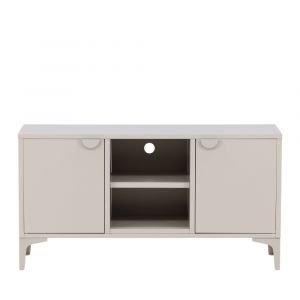 Ebuy24 - Meuble tv en métal L120cm - Beige - Piring