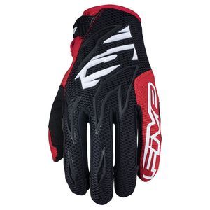 Five Gants cross MXF3 noir/blanc/rouge - S
