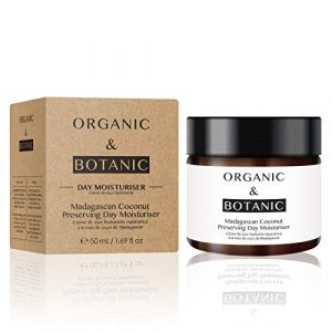 Organic & Botanic Crème de jour hydratante réparatrice - Noix de coco de Madagascar - 50 ml