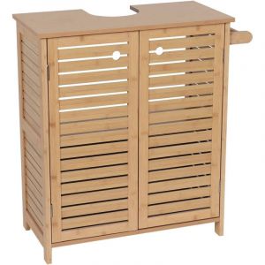 Tendance Meuble sous lavabo 2 portes Trinidad - Naturel