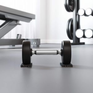 VidaXL Rouleau en caoutchouc Noir Caoutchouc