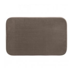 Tapis Salle de Bain "Mémoire de Forme" 80x50cm Taupe"