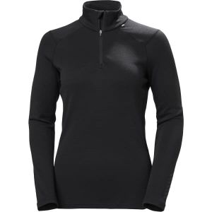 Helly Hansen W LIFA MERINO MIDWEIGHT 1/2 ZI BLACK 21 [Taille XL]