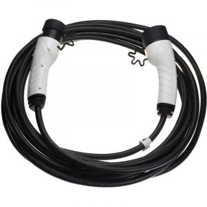 Vhbw Câble de recharge type 2 vers type 2 compatible avec byd Atto 3, Dolphin, Han, Seal voiture électrique - 1 phase, 16 a, 3,5 kW, 7 m