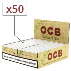 OCB Lot de 50 paquets de papier &agrave; rouler Chanvre bio by OCB