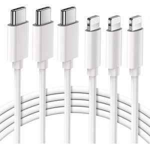 Quntis Lot 3 Cables Usb C Vers Lightning Charge Iphone Rapide Mfi Certifié 2m Chargeur Lightning Usb C Pour Iphone 12 13 [46]