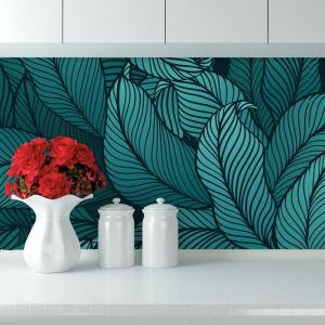 Stickerdecofr - Credence Adhésive Jungle Dessin 200 x 60 cm