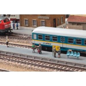Noch 66008 - Modélisme Ferroviaire - Quai De Gare - Laser-Cut Kit - 27,14 X 8,3 Cm - Hauteur 1,1 Cm
