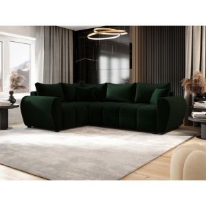 Meublesline Canapé d'angle convertible molia l plus Vert