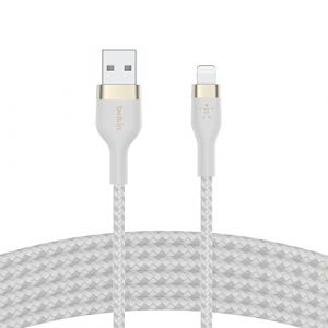 Image de Belkin Boost Charge Pro Flex Câble USB-A vers Lightning (blanc) - 3 m