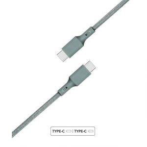 Just green Bricomarteau - C&acirc;ble usb c BigBen Connected JGCBLCOTCC2MNG Vert