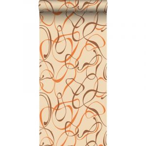 Sanders&sanders - papier peint motif figurativ beige