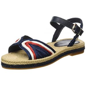 Tommy Hilfiger Sandales Th Artisanal Flat Sandal Par Bleu