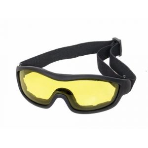 Image de Lunette Masque De Protection Oculaire Fa02 Verre Jaune Avec Elastique Bd2454 Airsoft Neuf