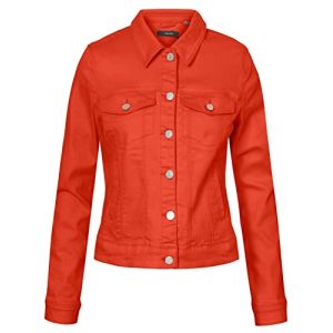 Vero Moda Veste courte en jean - Pour femmes, Orange épicé., M
