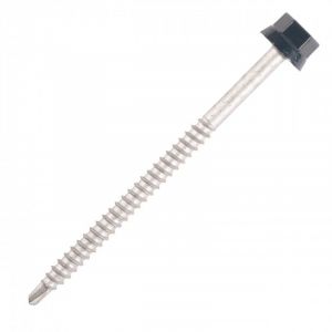 Scell-it Vis bac acier sommet nervuré Support métal ZED - Ø6.3 x 100 mm - TH12 - Beige RAL1015 - Sachet de 100 - ZTZ-63100-1015