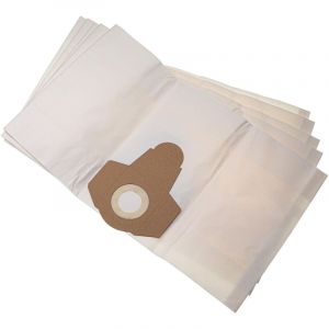 Vhbw 5x Sacs compatible avec Parkside PNTS 1300 A1, PNTS 1300 B2 aspirateur - papier, volume de 20 l, 31cm x 18,5cm blanc