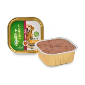 Equilibre & instinct Pâtée pour chien âgé volaille pois en barquette de 300 g