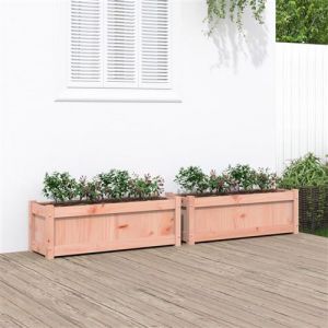 VidaXL Jardinières 2 pcs cm bois massif douglas