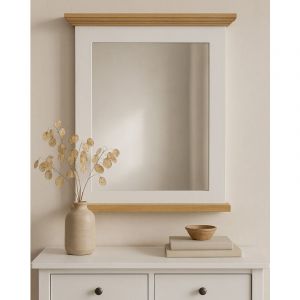 Image de Uniqka - Inda - Miroir mural rectangulaire en bois massif