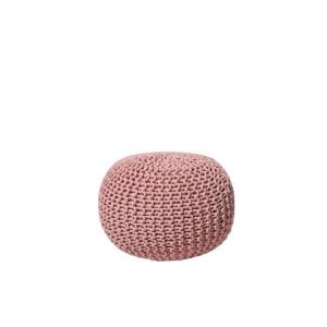 Beliani Pouf rose 50 x 35 cm CONRAD