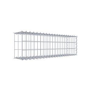 Gabion sur toile type 2 100 cm x 30 cm x 20 cm (L x H x P), maille 5 cm x 10 cm, spirale