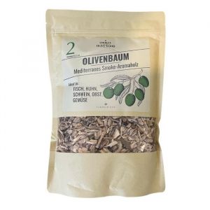 Copeaux de bois - Olivier naturel - 1,7 L - Ar&ocirc;me fum&eacute; intense - Utilisation polyvalente