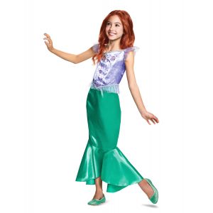 Ruedelafete Disney Officiel Classique Déguisement Ariel la Petite Sirène, Déguisement Princesse Fille en taille XS