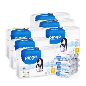 pingo Pañales y Toallitas Ecológicos Talla 2