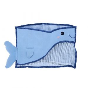 Sac Jouets de Bain B&eacute;b&eacute; "Baleine" 36cm Bleu