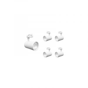Silamp Spot led sur Rail 30W 80° Compact Monophasé blanc (Pack de 5)