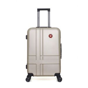 Swiss kopper - valise weekend abs uster 4 roues 65 cm - beige