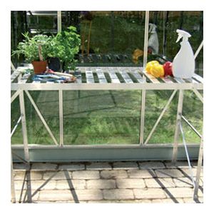 Lams &Eacute;tag&egrave;re 1 plateau en aluminium anodis&eacute; pour serre