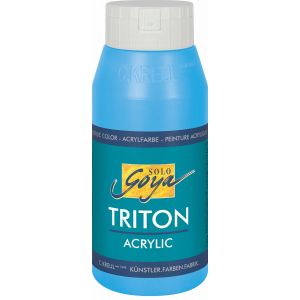 Image de C.Kreul 17036 - Solo Goya Peinture Triton Acrylic Basic, en flacon de 750ml, coloris bleu lumière