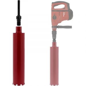 Couronne diamant &Oslash; 96 mm avec adaptateur pour perceuse et perforateur SDS-max