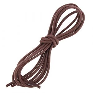 Les Lacets Fran&ccedil;ais - Lacets ronds et &eacute;pais - 3mm - Marron Acajou - 125cm Unisexe -