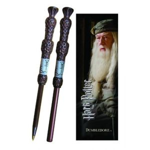 The Noble Collection Stylo et marque-page baguette Dumbledore Harry Potter