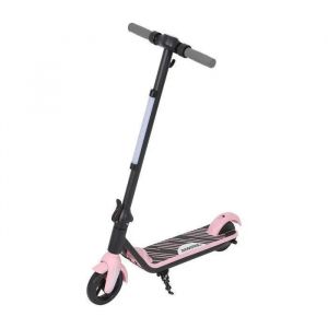 Yee Run-Trottinette Electrique Enfants Pliable-Moteur 150w-Led Multicolores-Autonomie 5-8km-Vitesse Max 12km/H - Rose