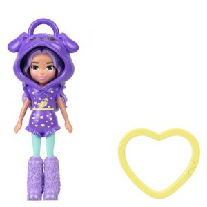 Poup&eacute;e Polly Pocket Porte-cl&eacute;s Fruit Mod&egrave;le al&eacute;atoire
