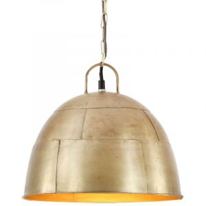 VidaXL Lampe suspendue industrielle vintage 25 W Laiton Rond 31 cm E27