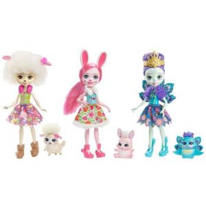 Image de Mattel Enchantimals - Pack 3 mini-poupée & animal