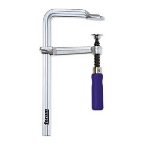 Forum Serre-joints tout acier, poignée bois, Capacité de serrage : 400 mm, Portée 120 mm, Rail de coulissement 25,0 x 12,0 mm