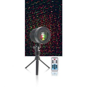 Image de Ibiza Sound LZR-RGOUTDOOR Laser multipoints extérieur rouge et vert avec trepied et télécommande - Noir