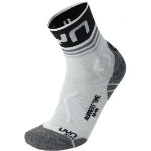 UYN Runner'S One Short Socks Men, blanc/gris EU 39-41 Chaussettes de compression