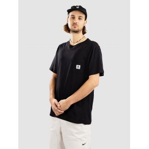 Element T-shirt Basic droit coton bio poche poitrine Noir - Couleur Noir - Taille XL