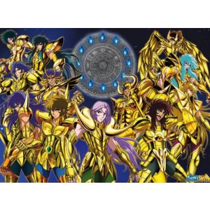 Image de Poster Saint Seiya "Chevaliers d'Or 1" 68 x 98 cm