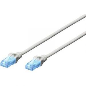 Digitus C&acirc;ble de raccordement r&eacute;seau RJ45 Professional CAT 5e U/UTP 15 m gris torsad&eacute; par paire