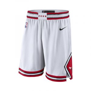 Image de Nike Short NBA Chicago Bulls Association Edition Swingman Homme - Blanc - Taille M