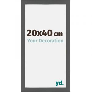 Yd. - Your Decoration - 20x40 cm - Cadres Photo en mdf Avec Verre acrylique - Anti-Reflet - Excellente Qualité - Anthracite - Cadre Decoration Murale