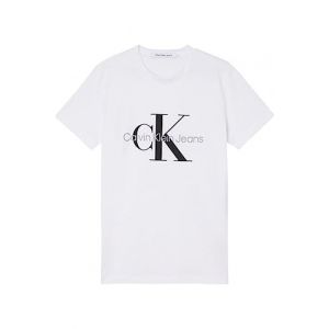 Calvin Klein Jeans pour homme. T-shirt Core Monogram Slim blanc